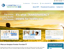 Tablet Screenshot of kemptonpremierproviders.com